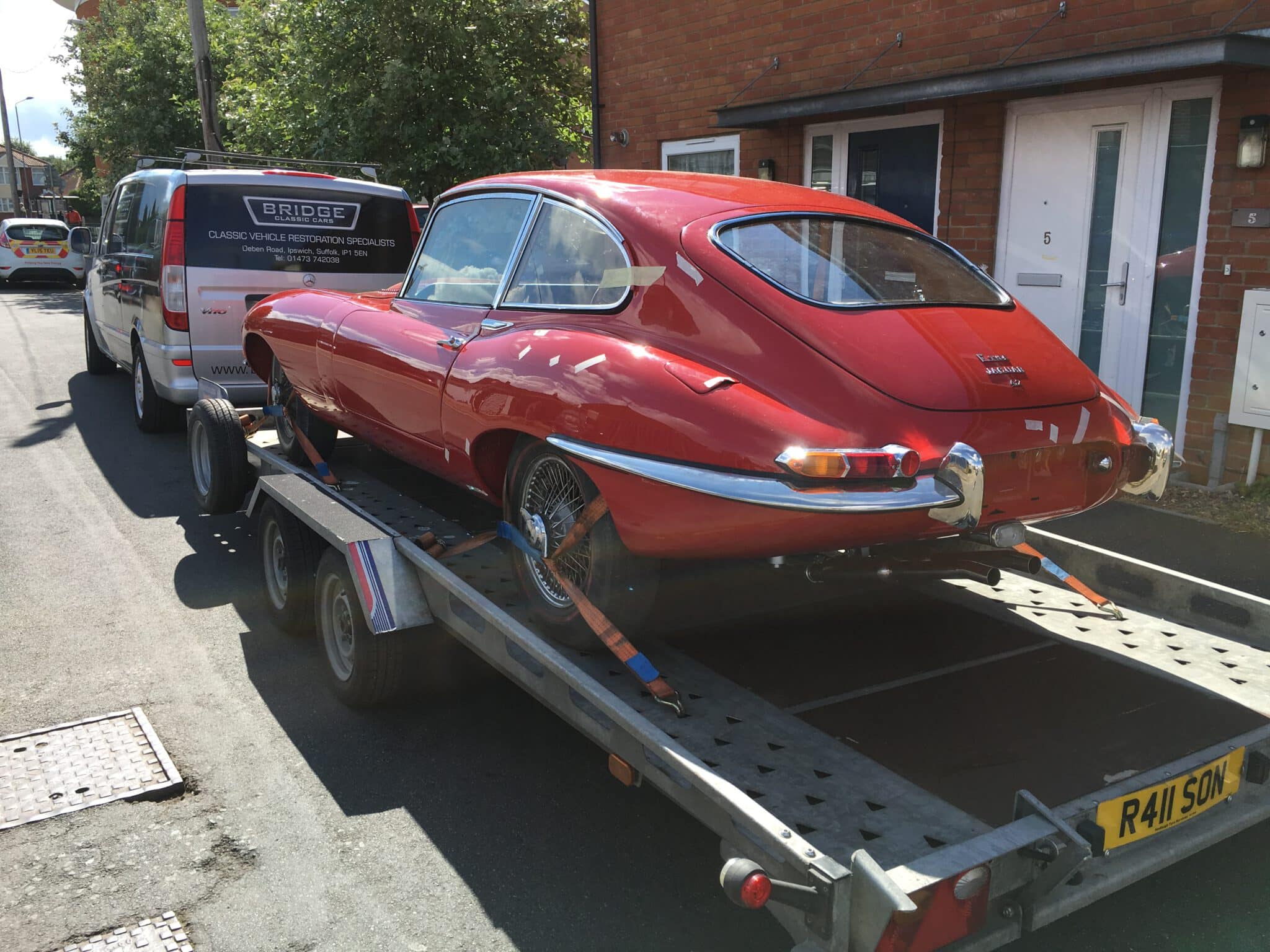 Jaguar E Type Returning to Paintshop