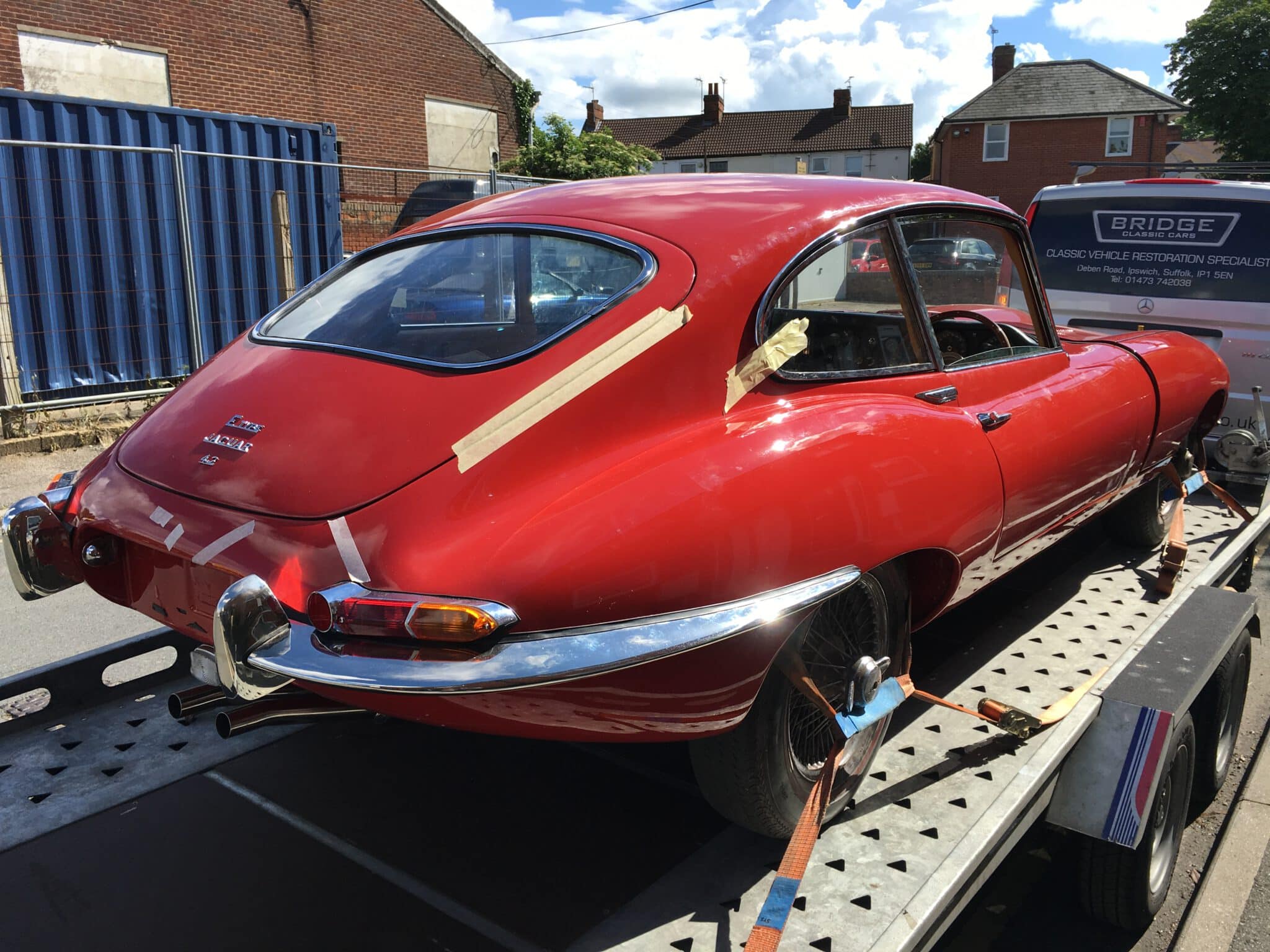 Jaguar E Type Returning to Paintshop
