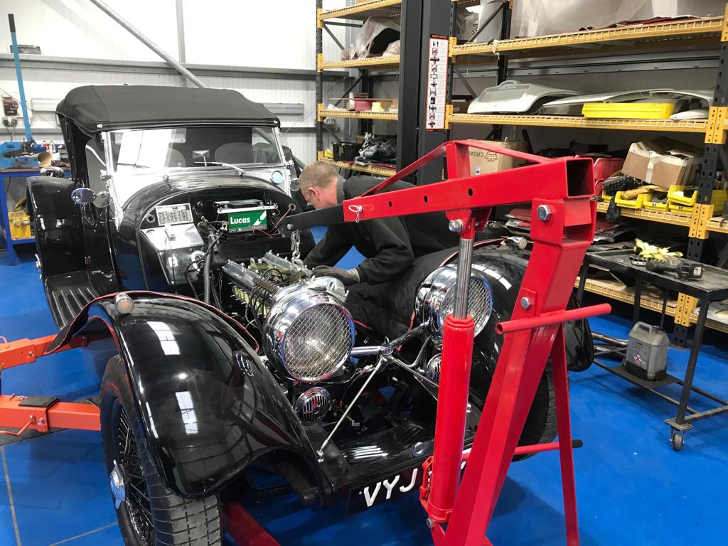 120319 1963 Jaguar SS100 Engine 2