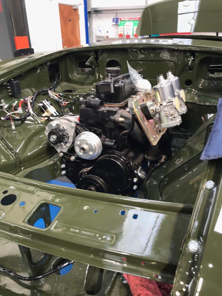 210419 MGB Roadster Fitting Up 1
