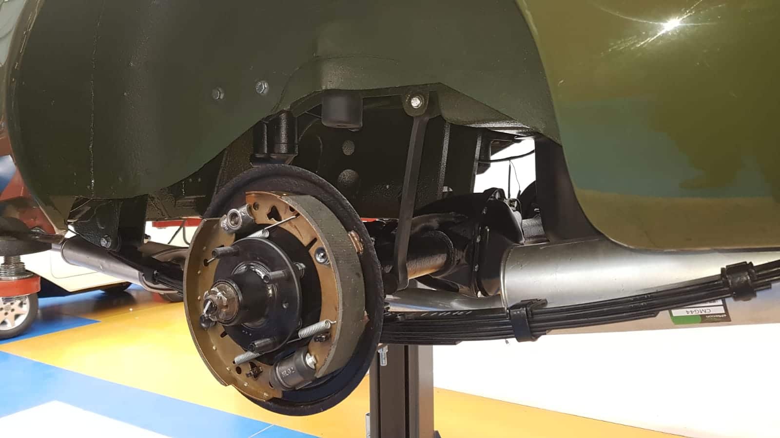 240419 MGB Brakes and Exhaust 1