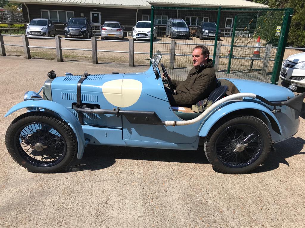 A visit from Duncan of Brightwells with his MG. Bridge Classic Cars