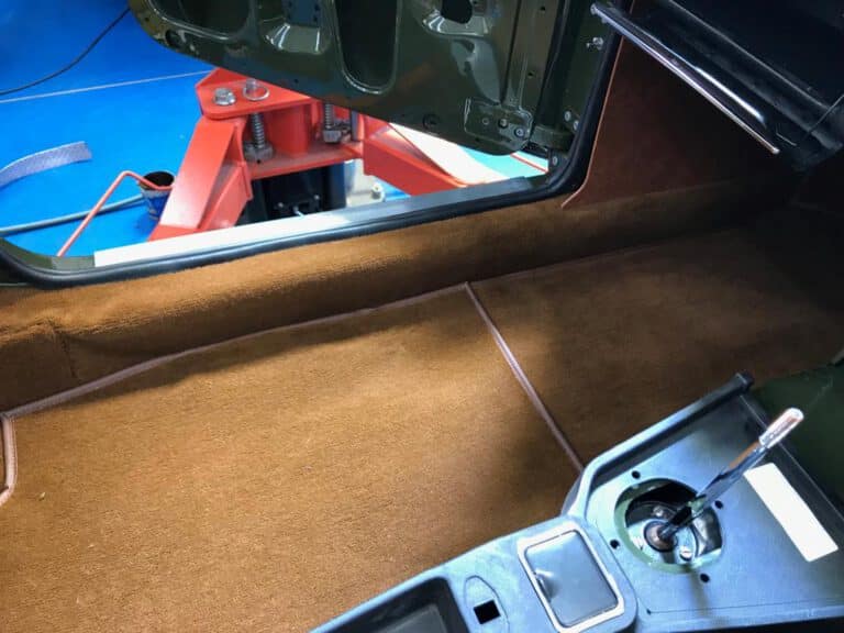 Fitting the MGB carpets Bridge Classic Cars