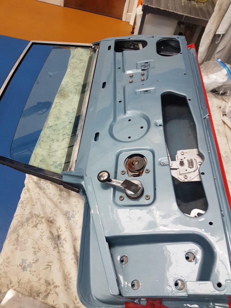 Building up the Jaguar EType doors Bridge Classic Cars