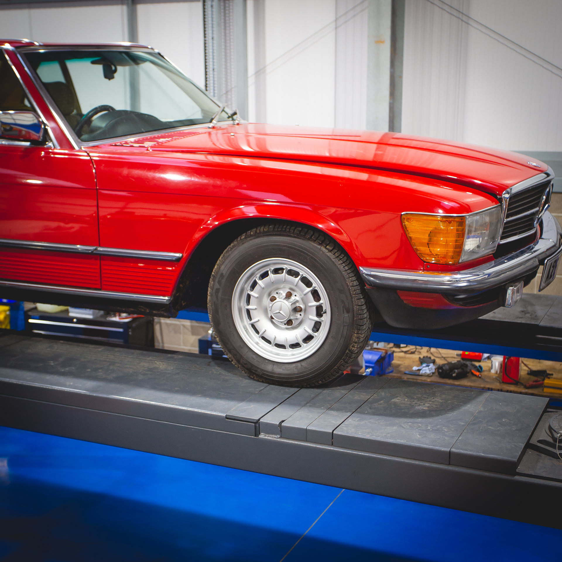 1985 mercedes Benz 280SL Wheel Refurb 2