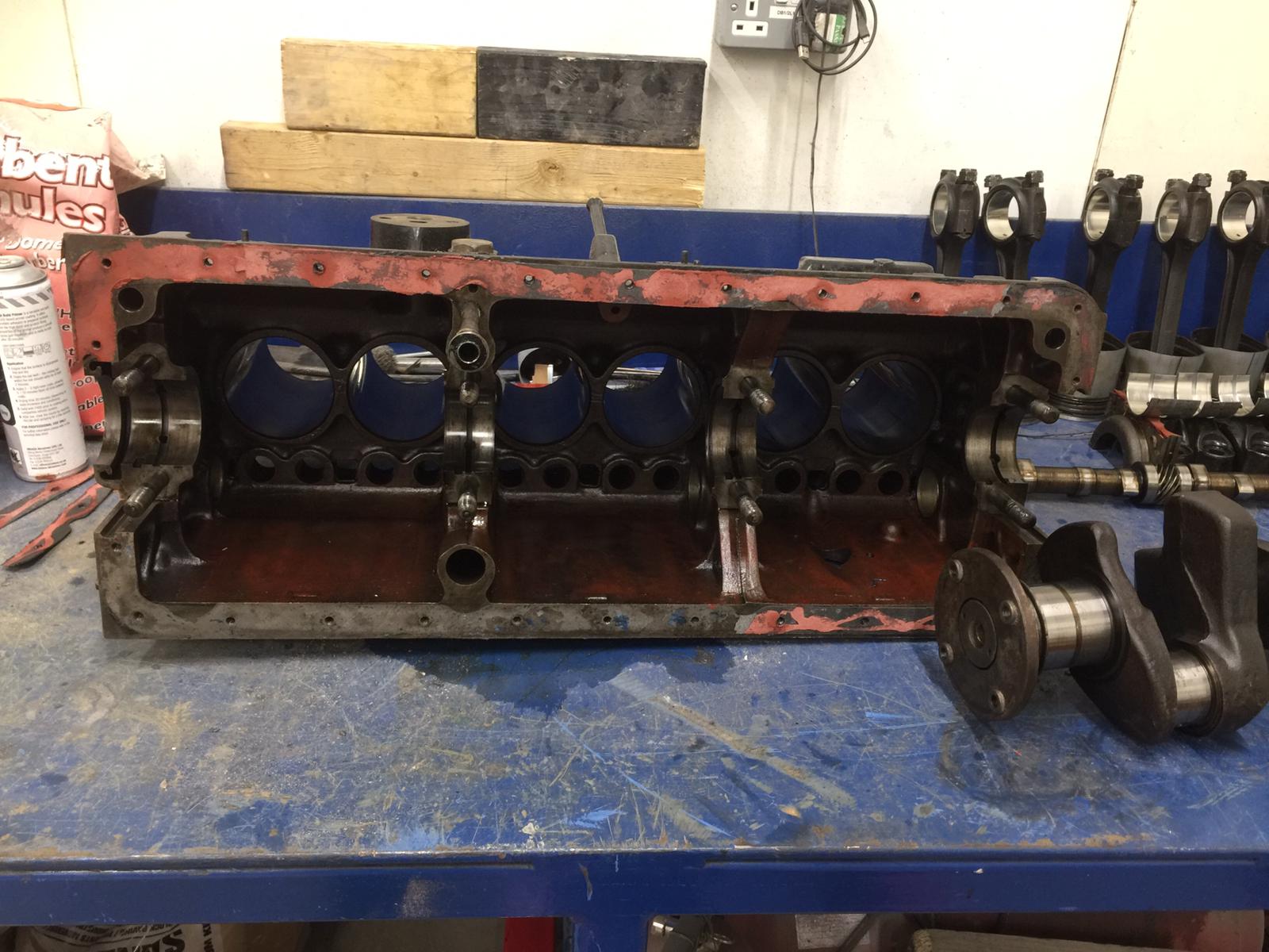 Jensen Engine Stripdown check w Gordon2 1