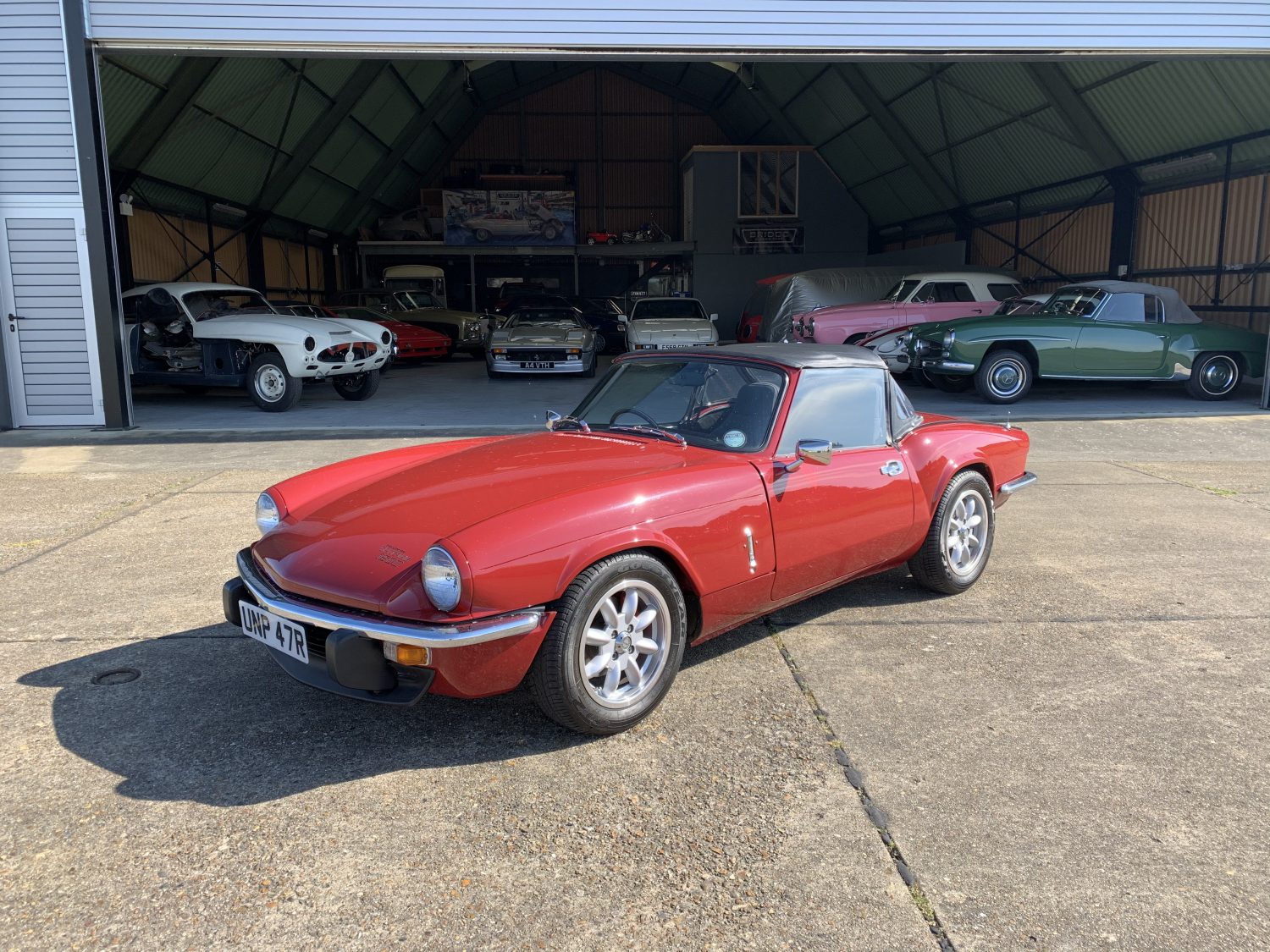 080520 1976 Triumph Spitfire 1500 with Overdrive arriving 1