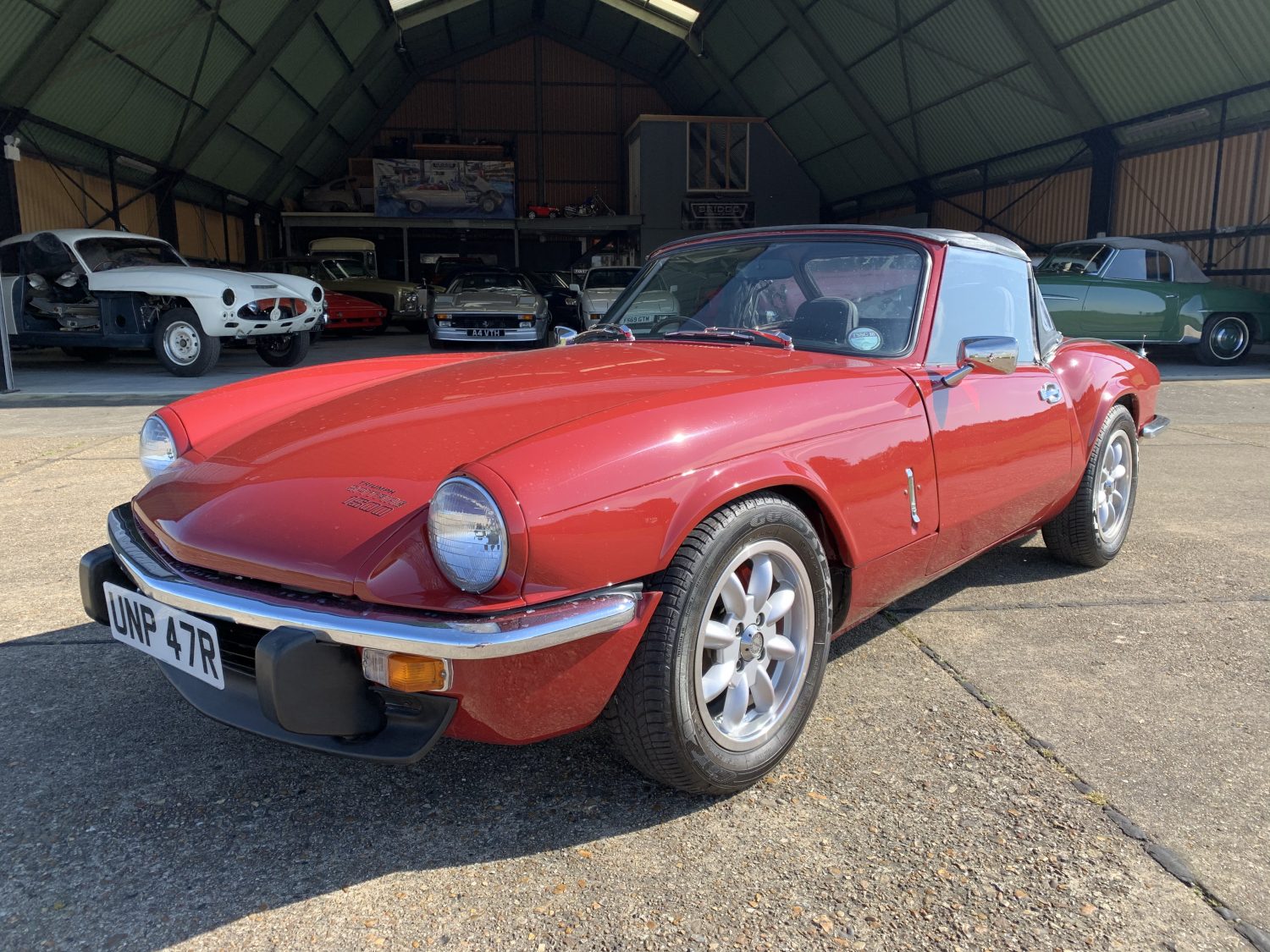 080520 1976 Triumph Spitfire 1500 with Overdrive arriving 3 1