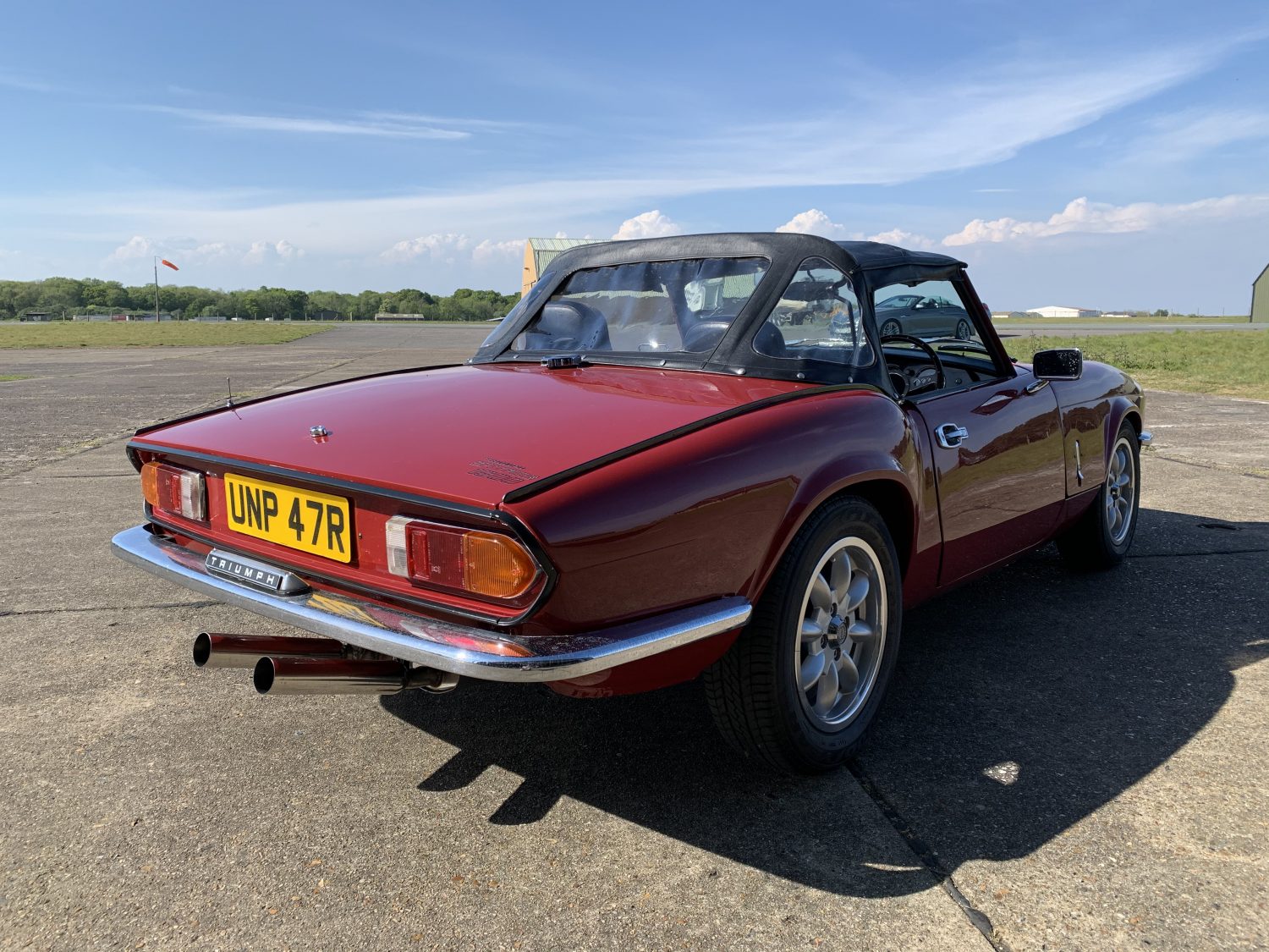 080520 1976 Triumph Spitfire 1500 with Overdrive arriving 6 1
