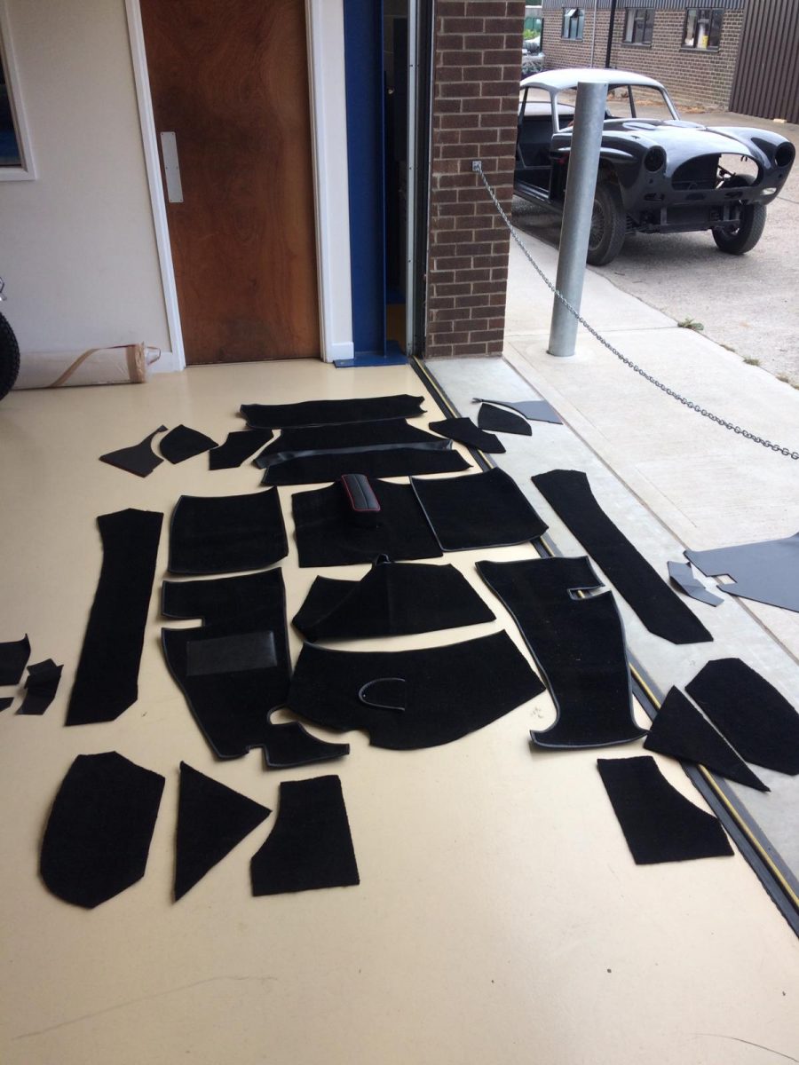 1960 MGA Fitting Carpet and Trim Panels28 1