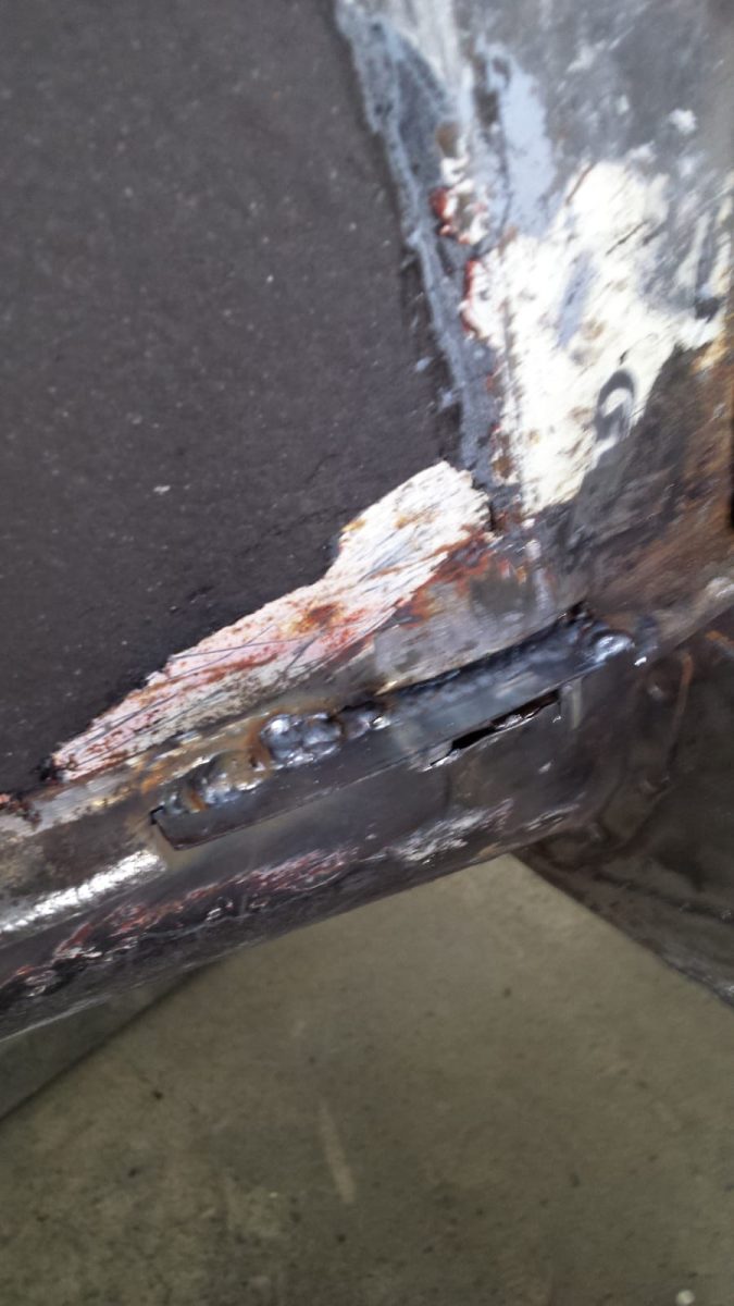 1972 Peugeot 504 rot and rust repairs4 1