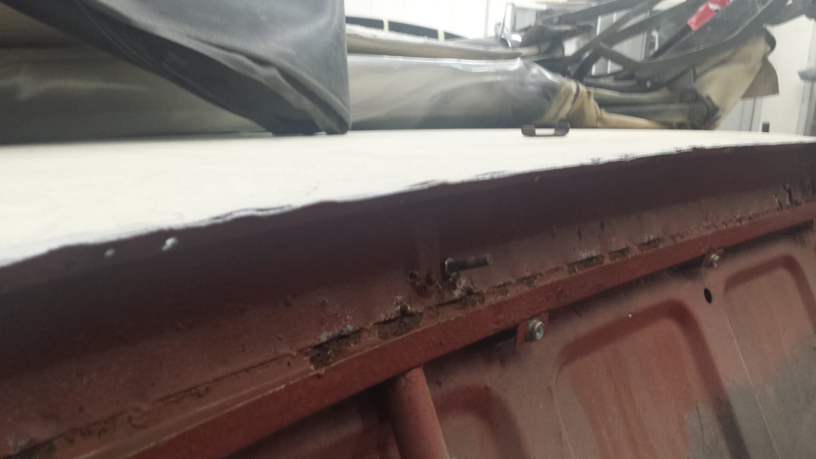 1972 Peugeot 504 rot and rust repairs5 1