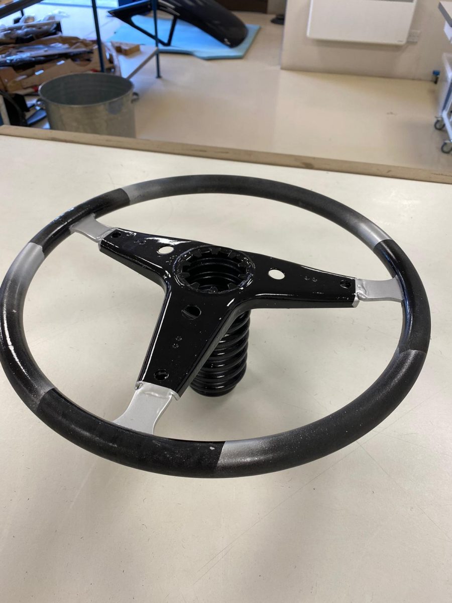 Ford Capri steering whel retrim11 2