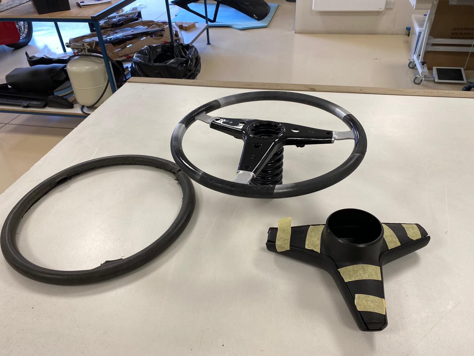 Ford Capri steering whel retrim16 2