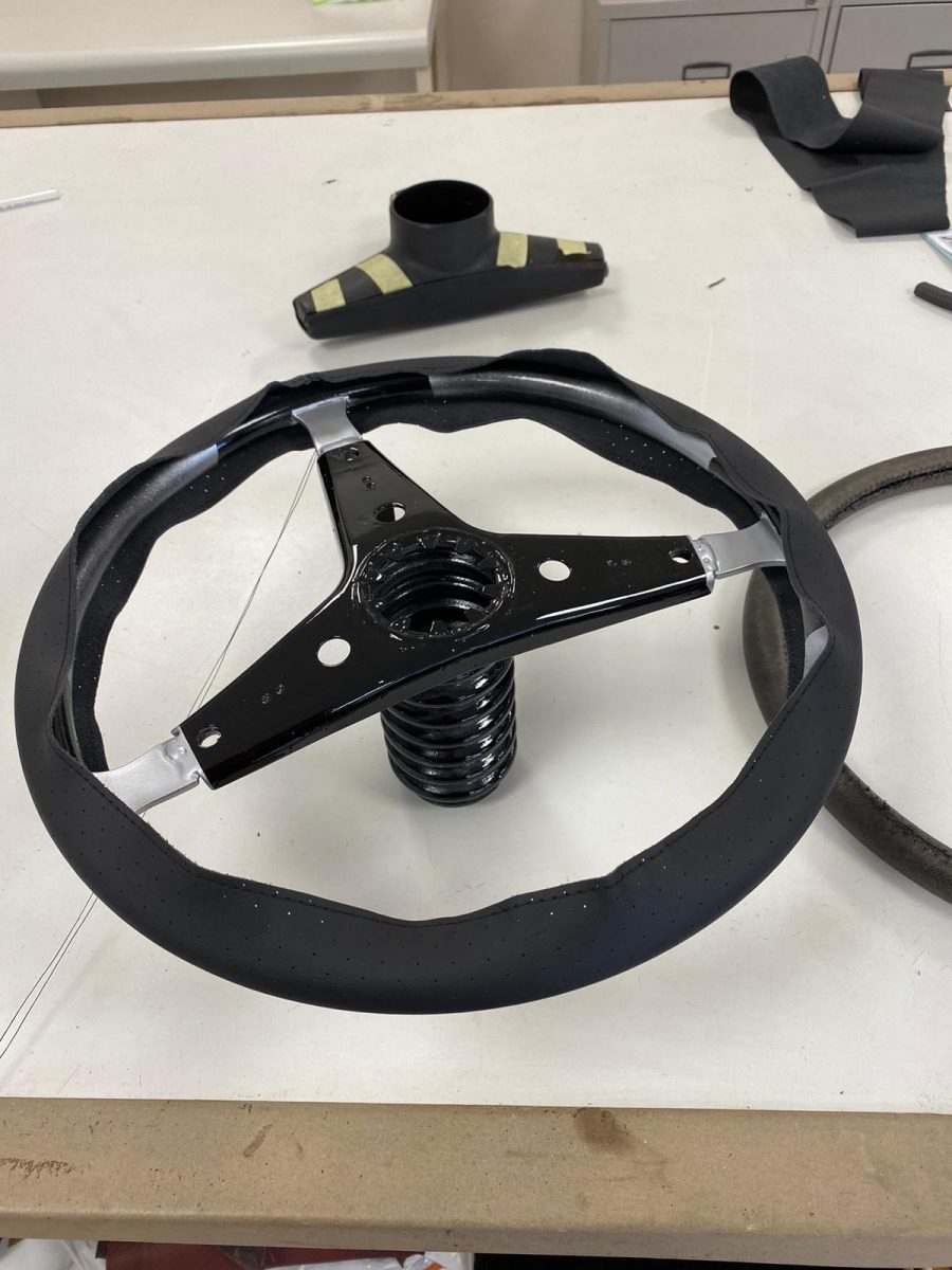 Ford Capri steering whel retrim17 1