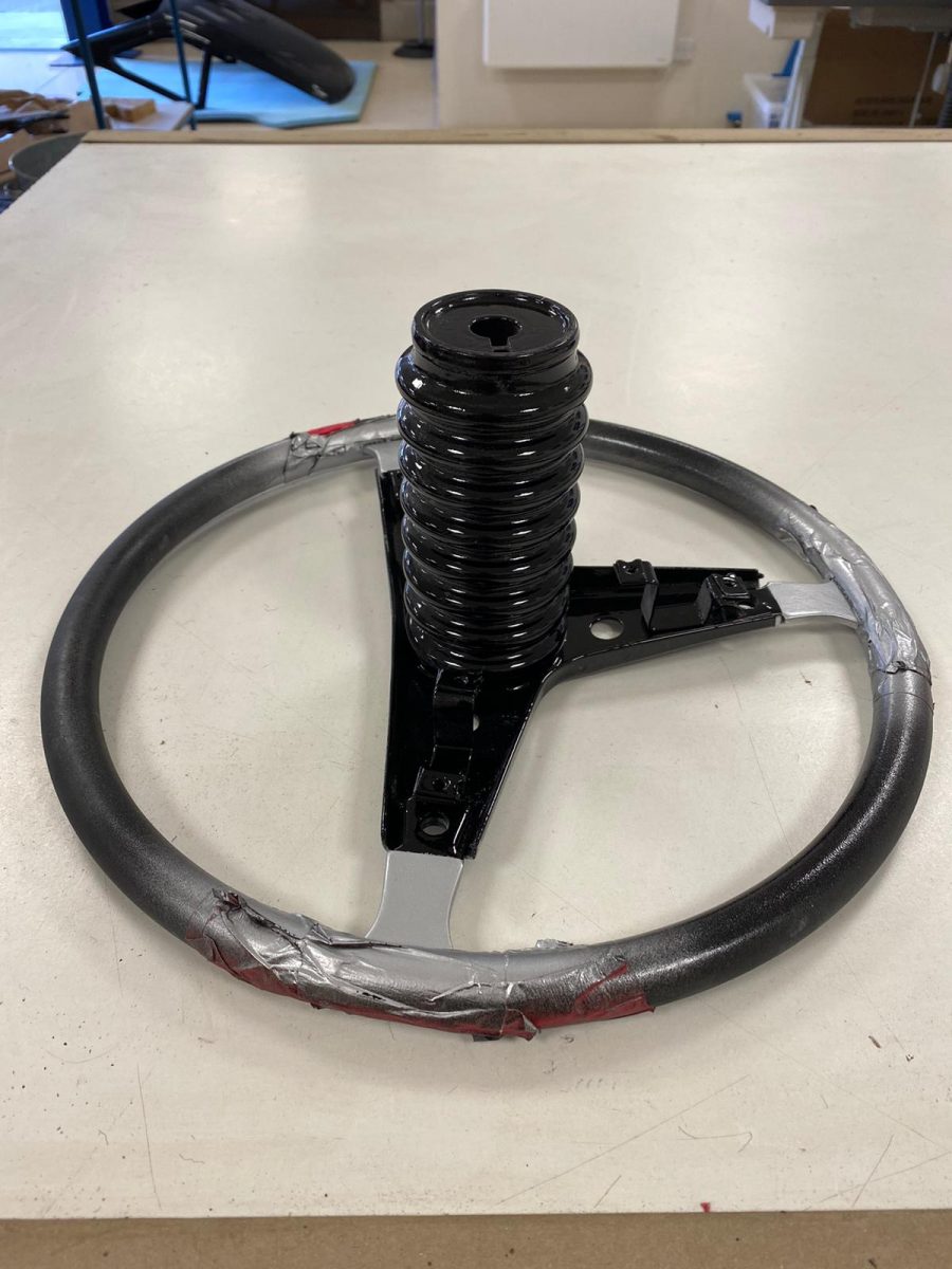 Ford Capri steering whel retrim19 1