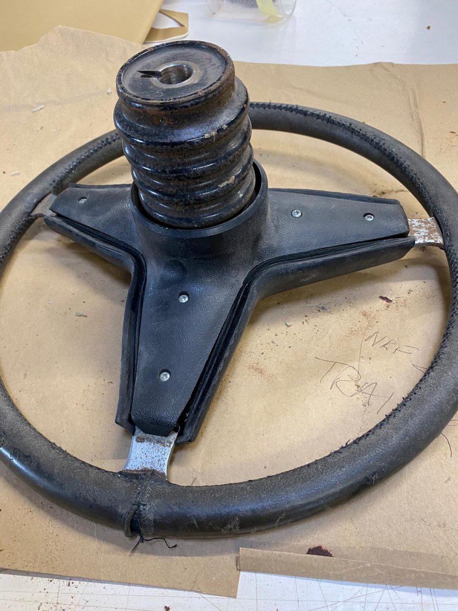 Ford Capri steering whel retrim2 2