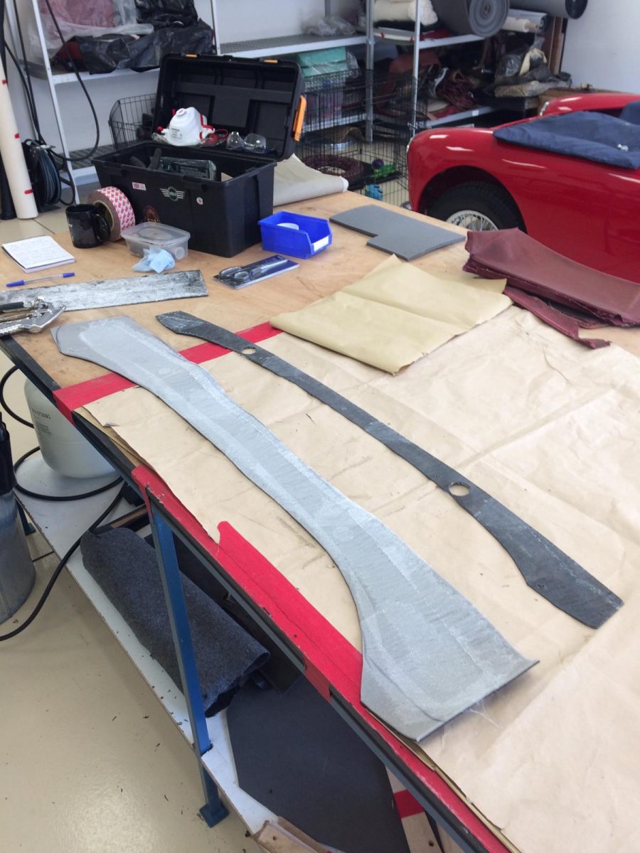 TR6 stripping window surrounds and recovering4 1