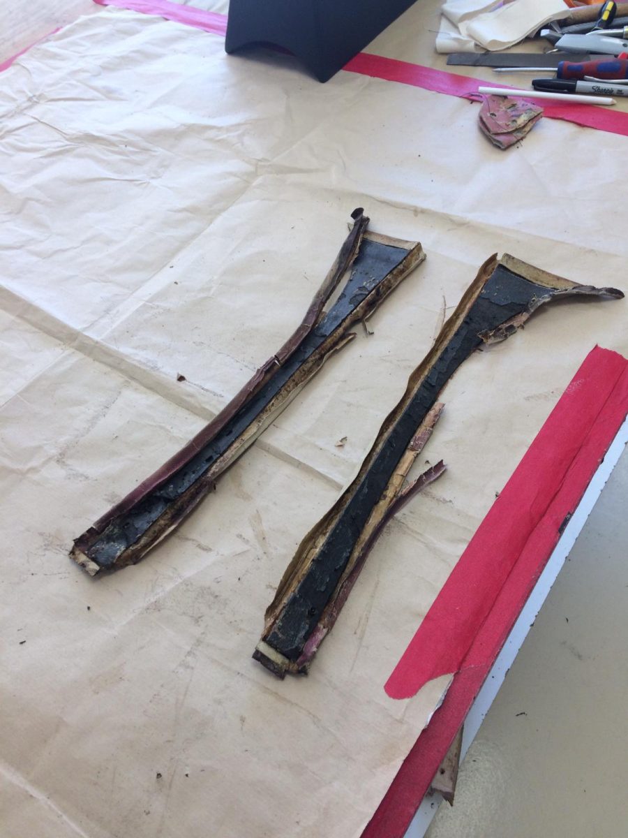 TR6 stripping window surrounds and recovering8 1