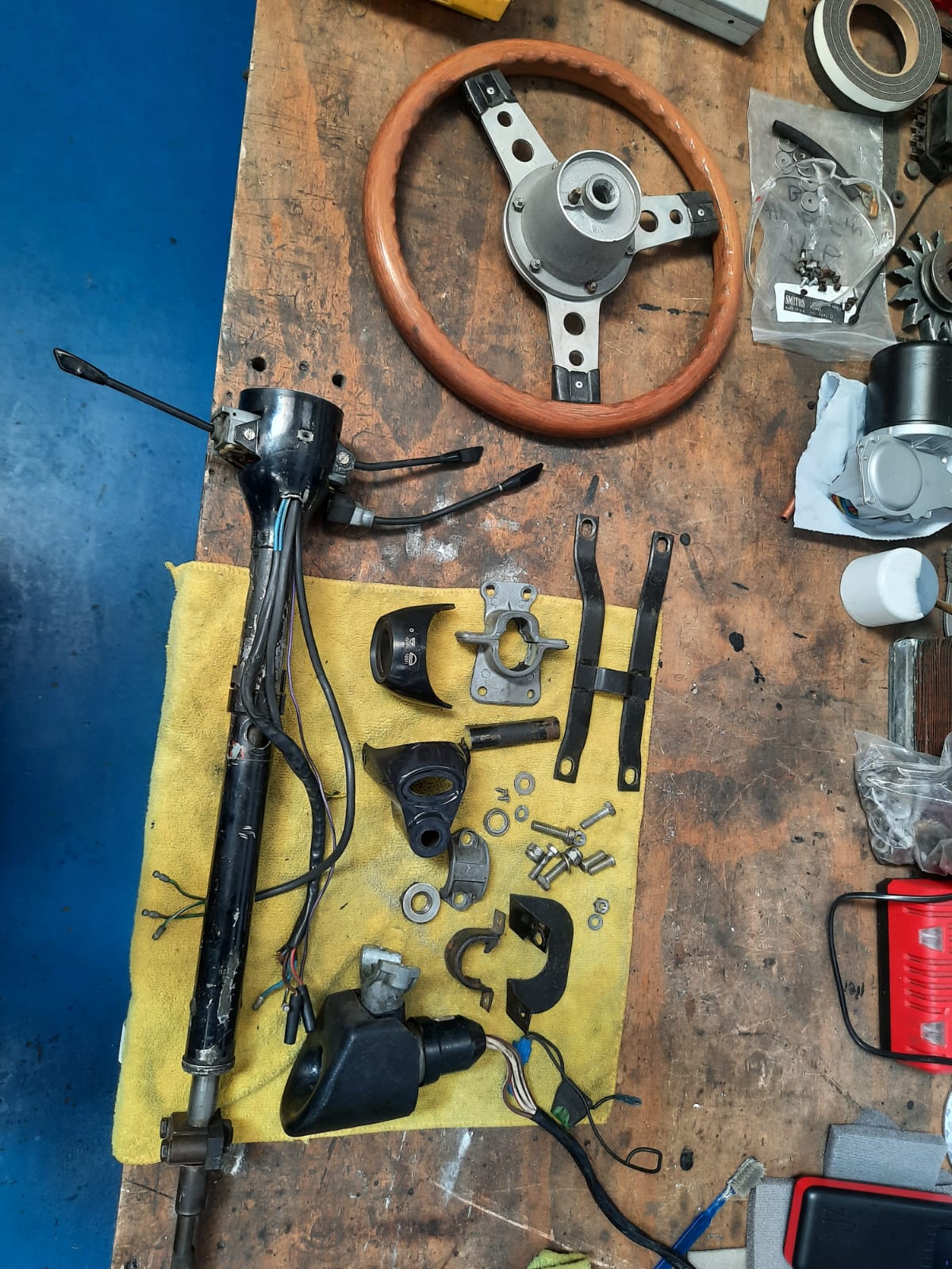05082020 1976 Triumph TR6 Steering Components refurbishing1 1