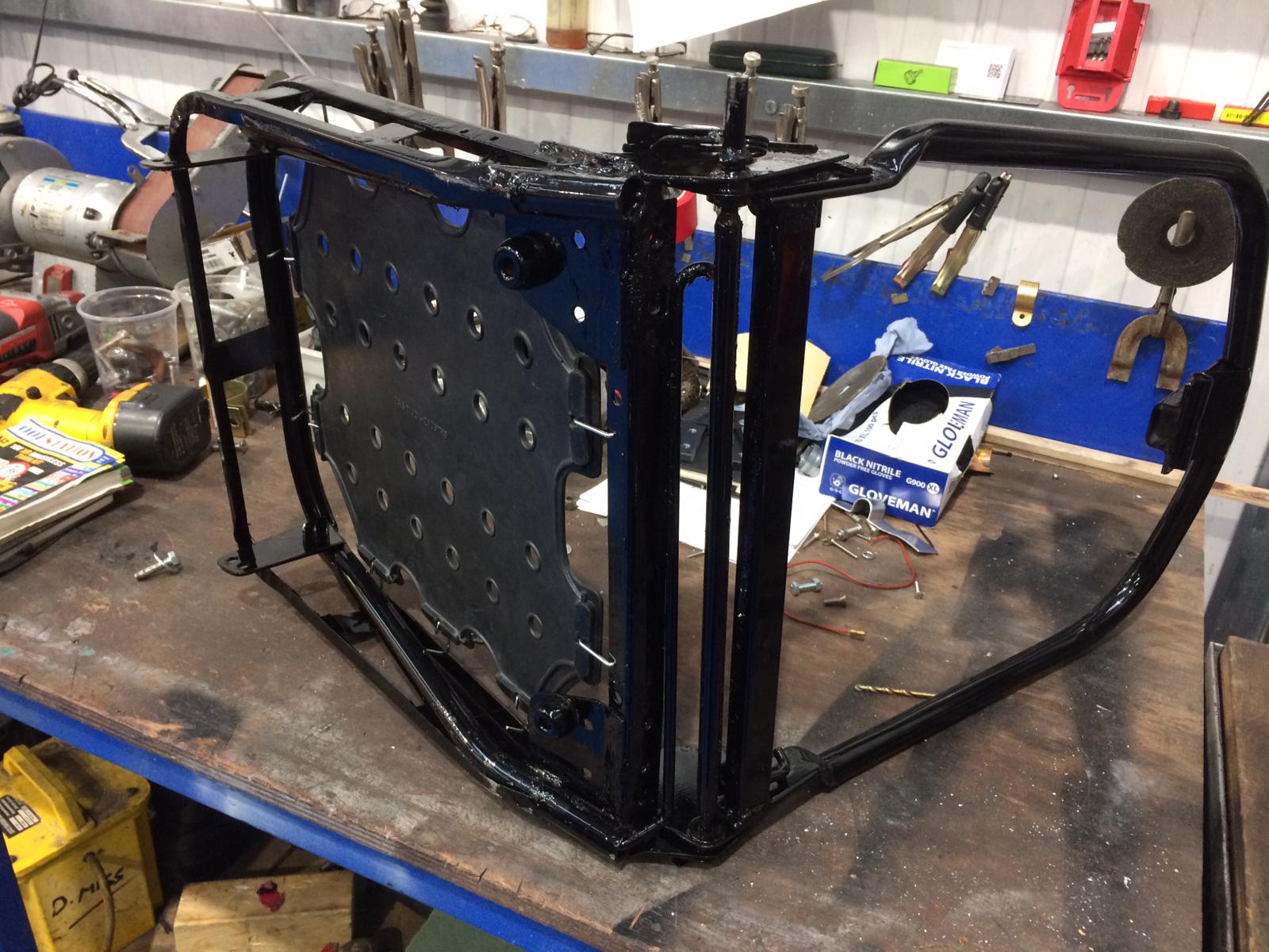 Dave Missing TR6 Repairing seat mechanism4 1