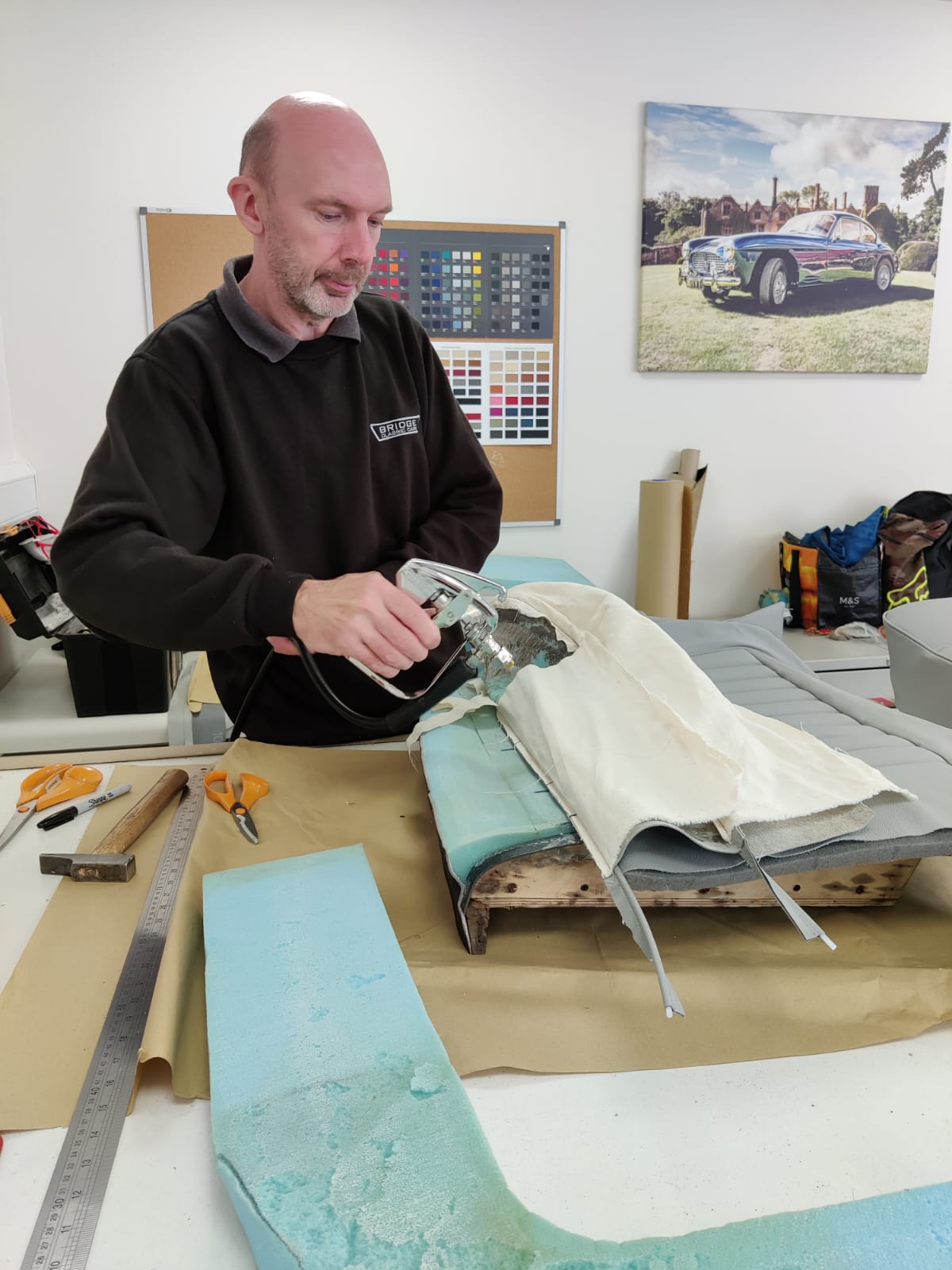 Jag XK150 seats Brian 2 1