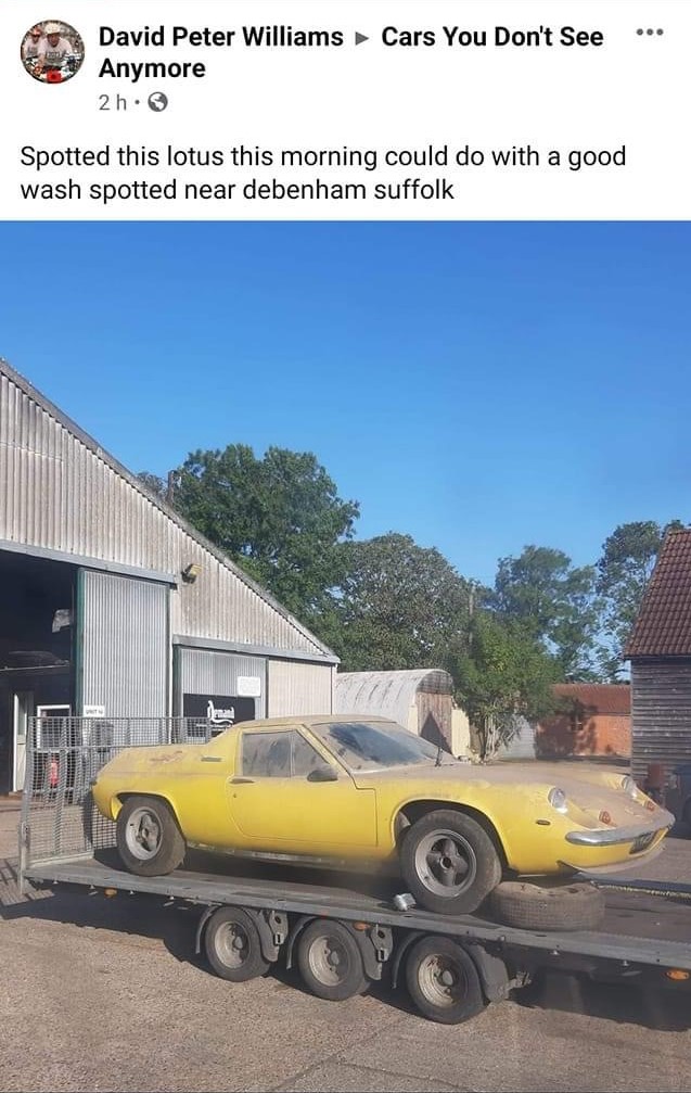 Lotus Europa Spotted News Project and Media 1