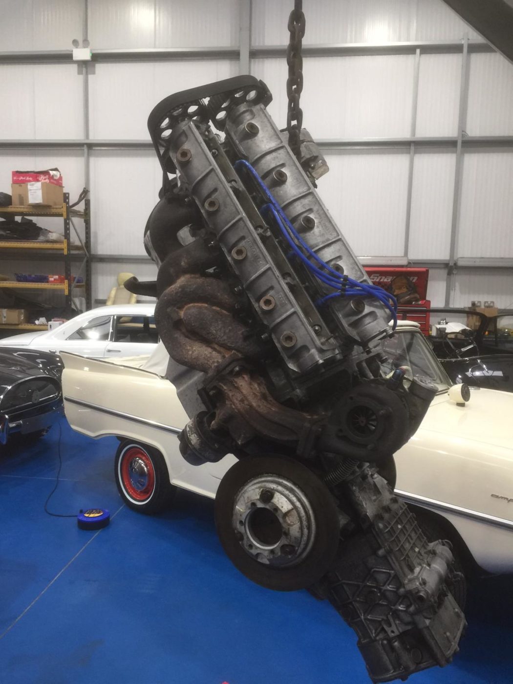 1985 Lotus Esprit engine installed 10 1