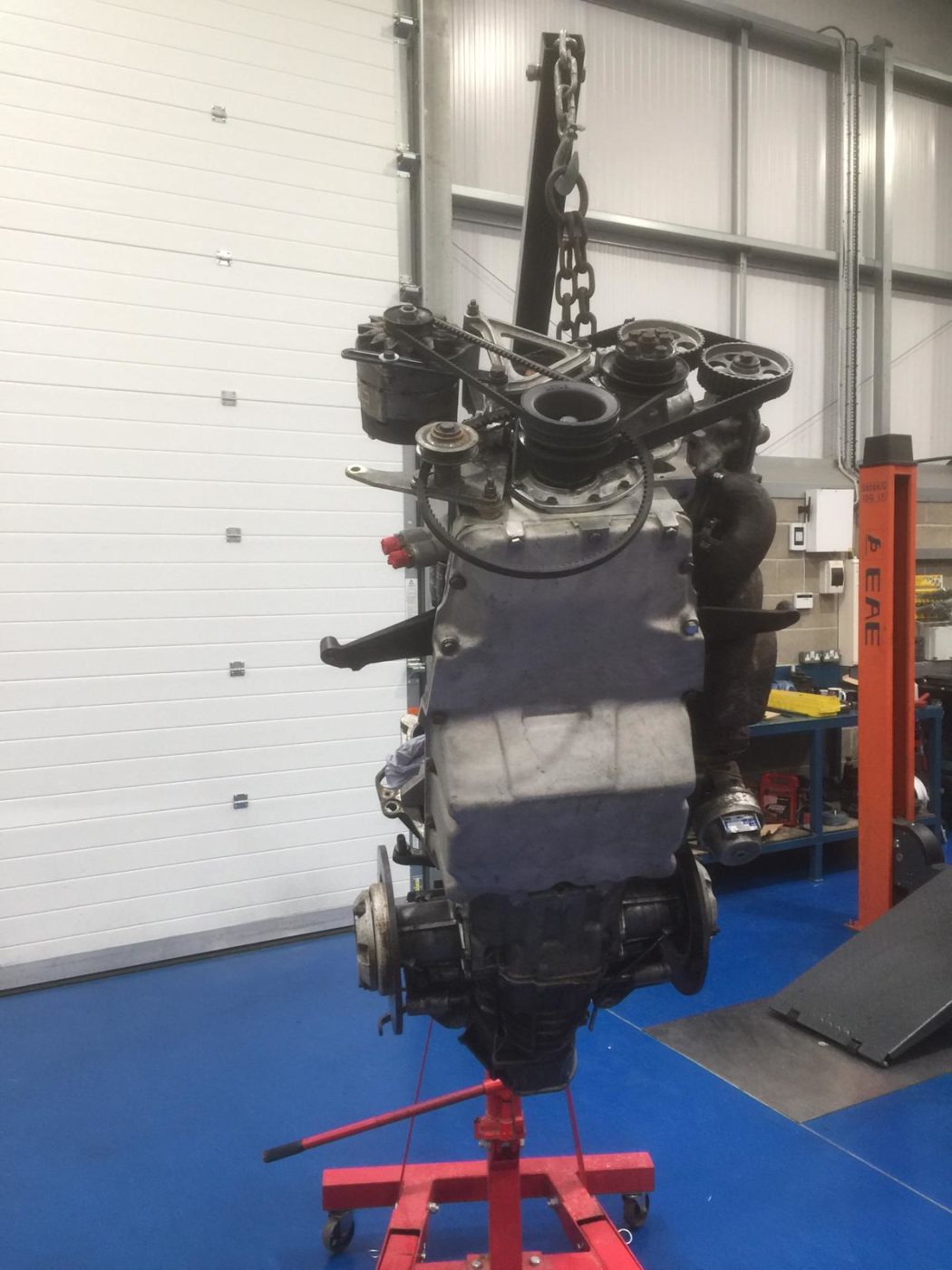 1985 Lotus Esprit engine installed 11 1