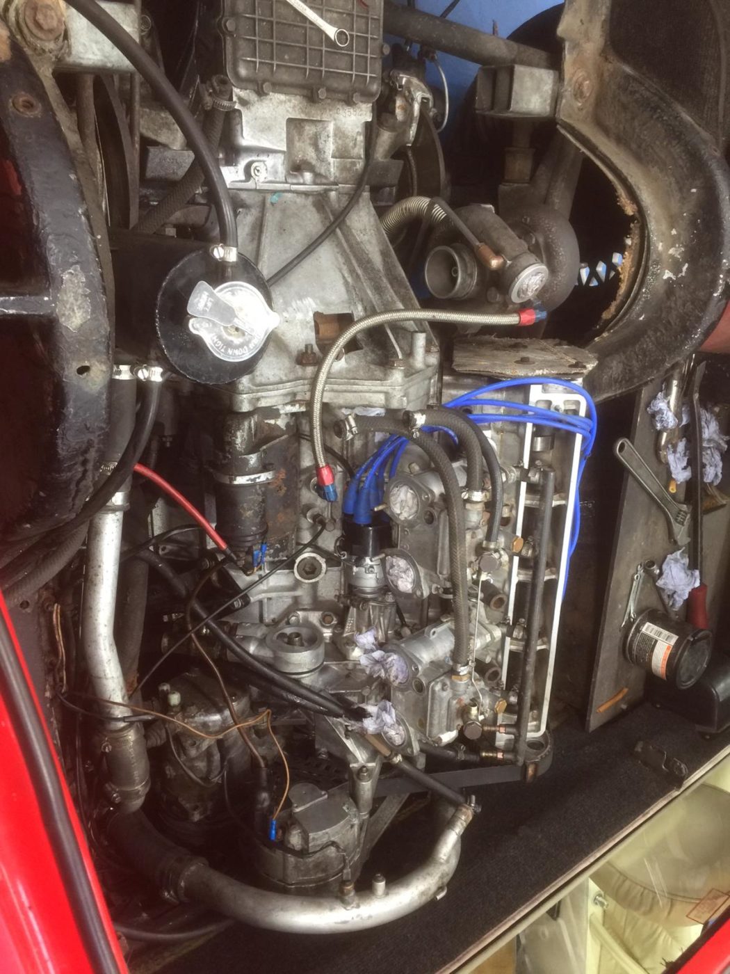 1985 Lotus Esprit engine installed 3 1