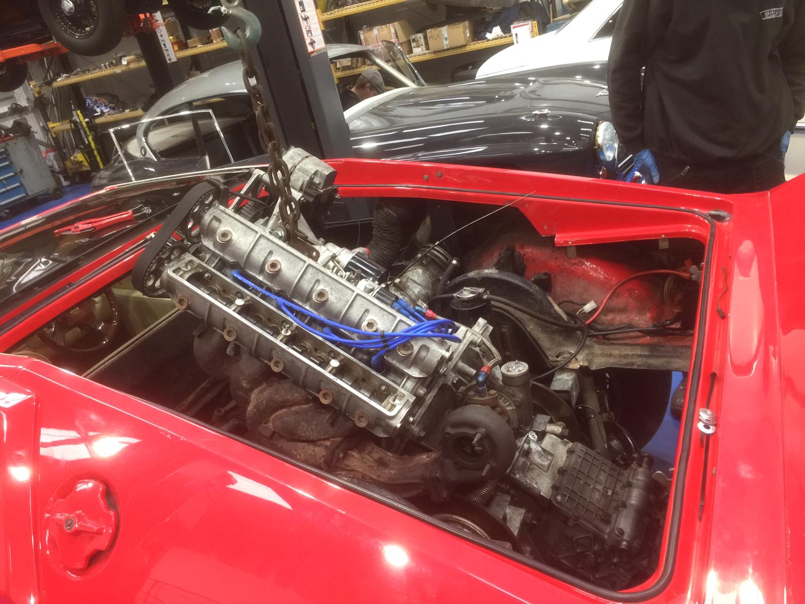 1985 Lotus Esprit engine installed 7 1