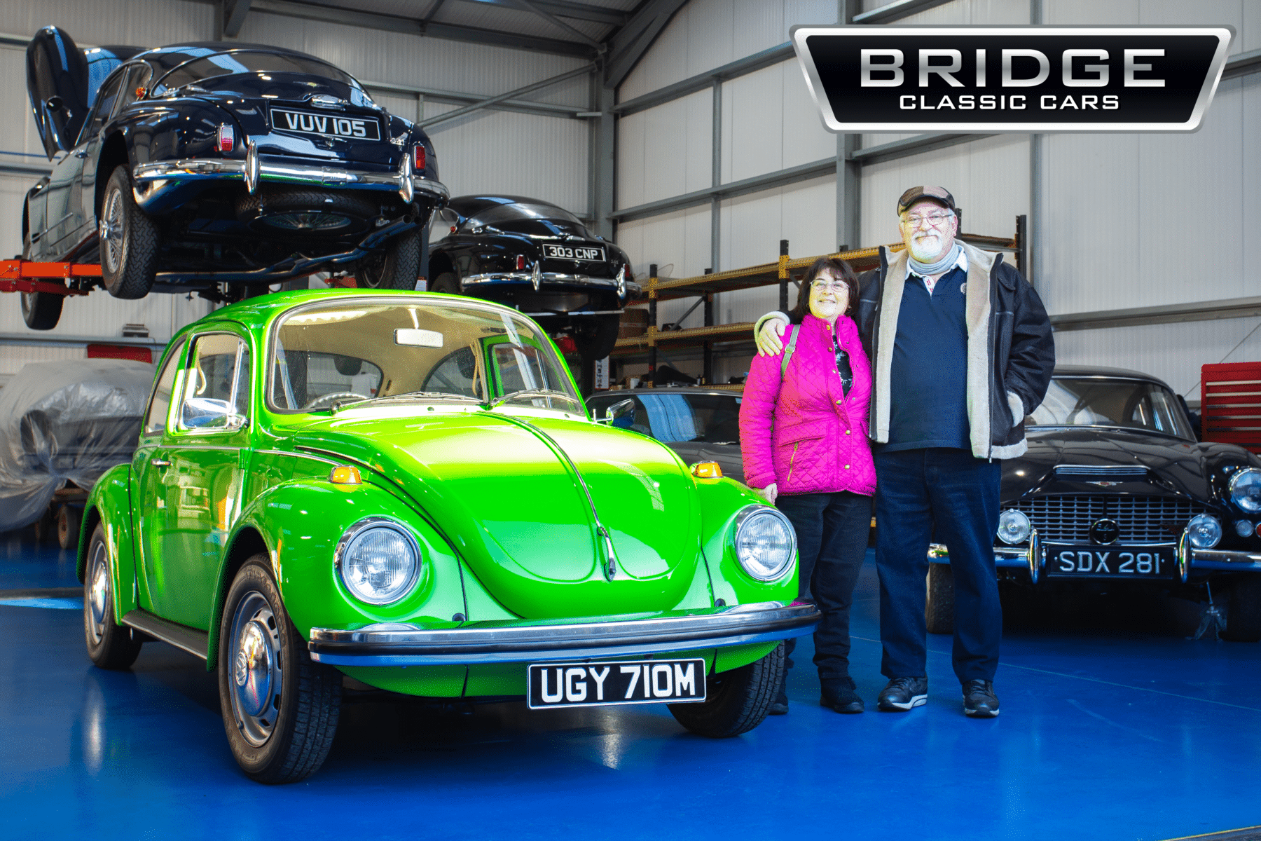 VW Beetle winner Colin and Jan Kinght ticket 32