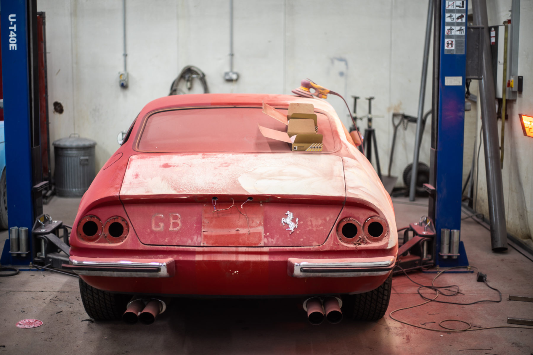 Ferrari Daytona fabrication pay strip down 5 1