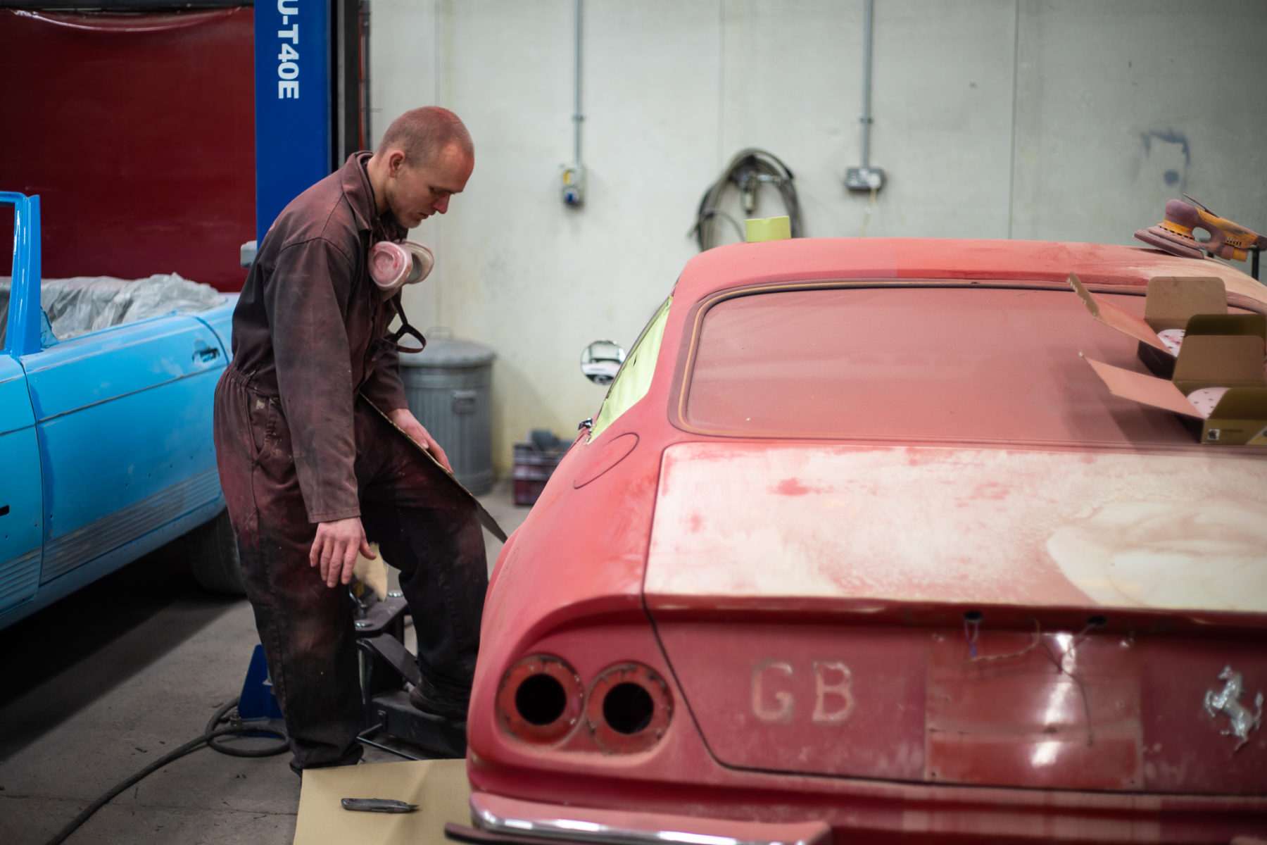 Ferrari Daytona fabrication pay strip down 6 1