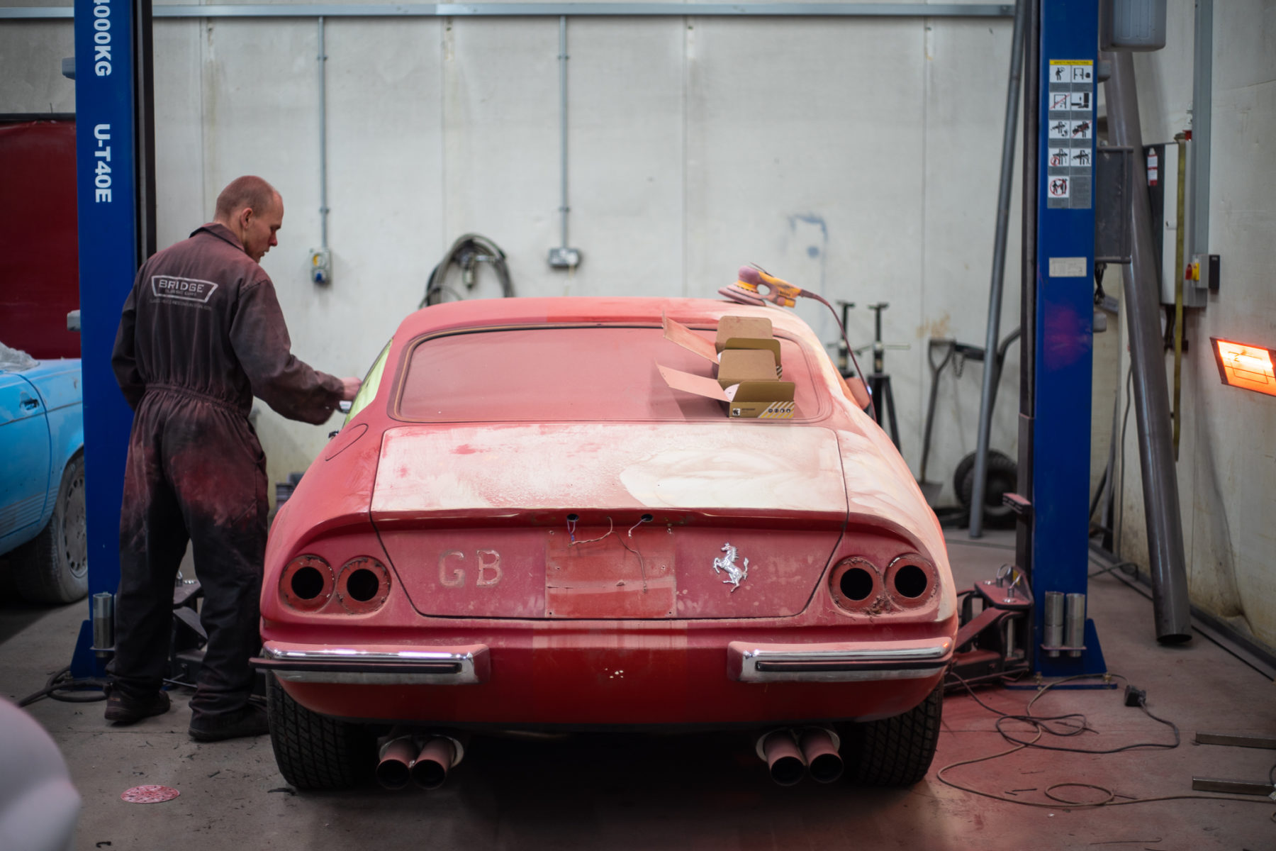 Ferrari Daytona fabrication pay strip down 8 1