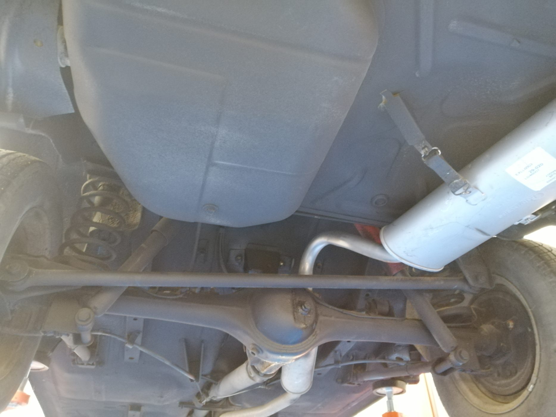 Lada underside blacked up and collapsed shock 8 1