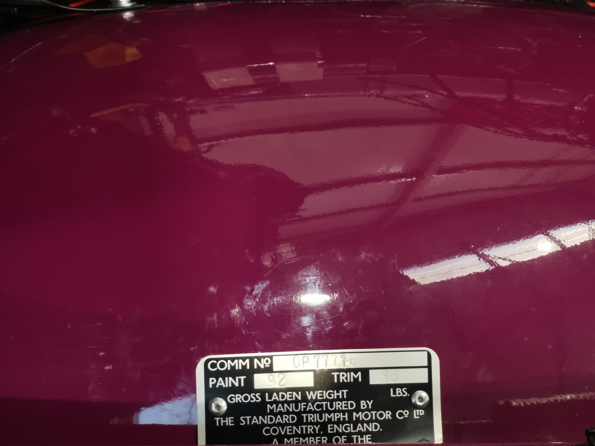 tom tr6 chassis plate 1 1