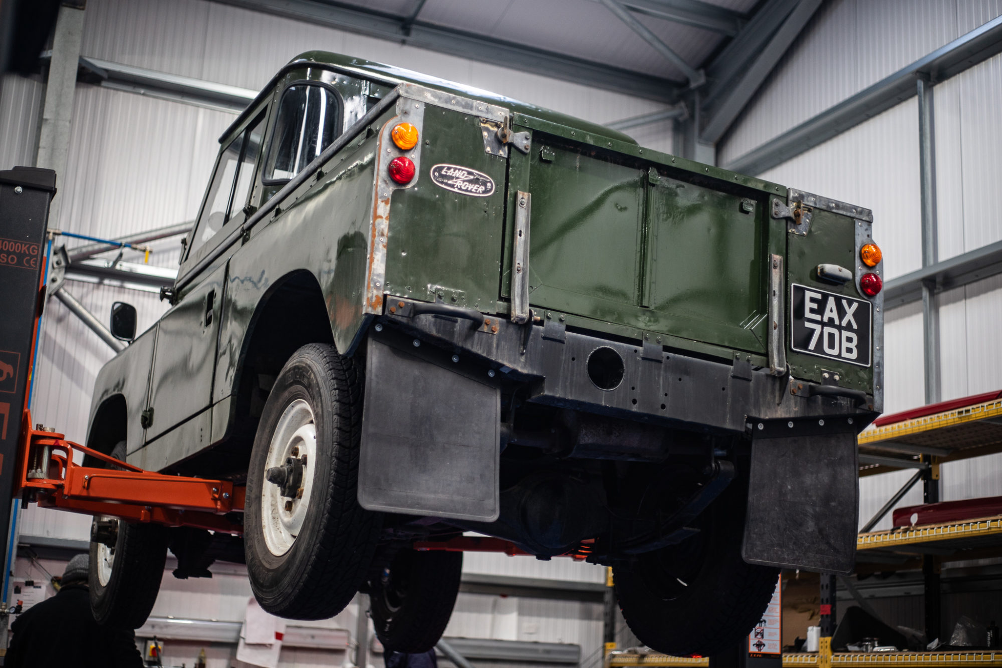 10 02 2021 1964 Land Rover Series IIa ON the ramp to fix 1 3