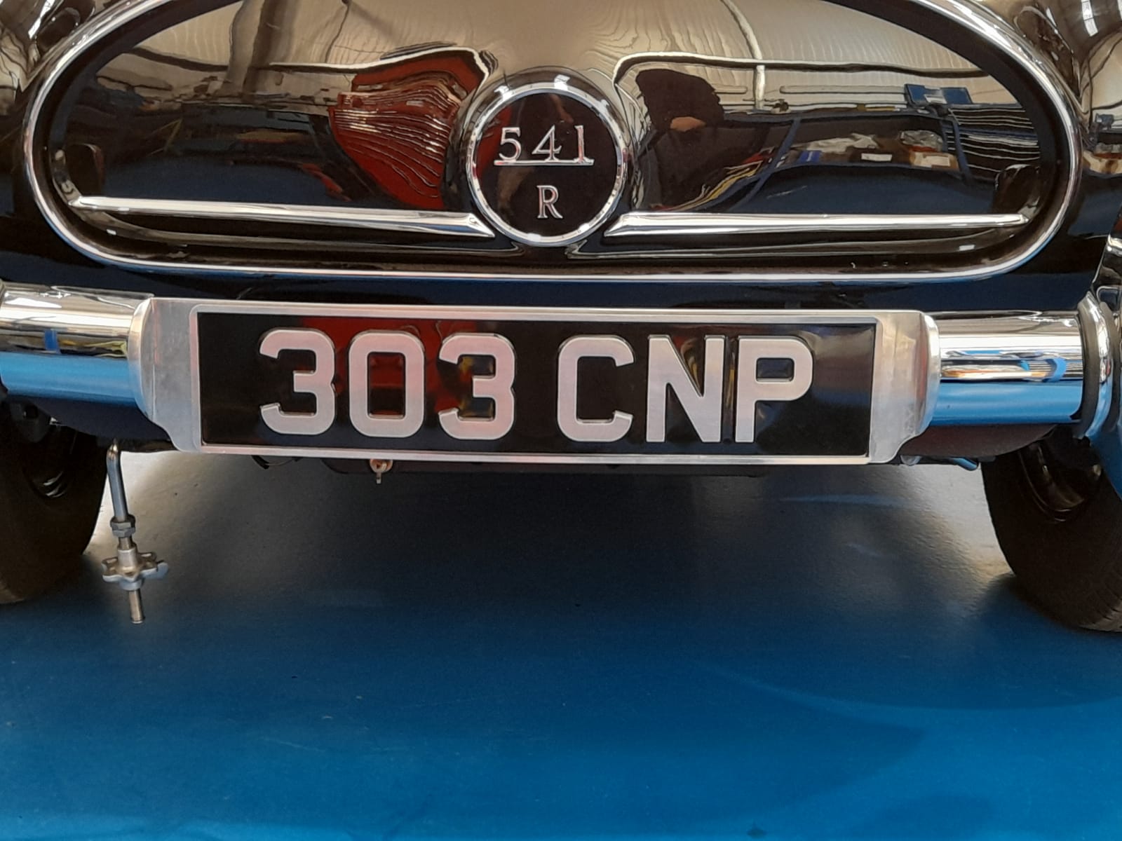 11022021 Black 1960 541R Jensen Number plate modification