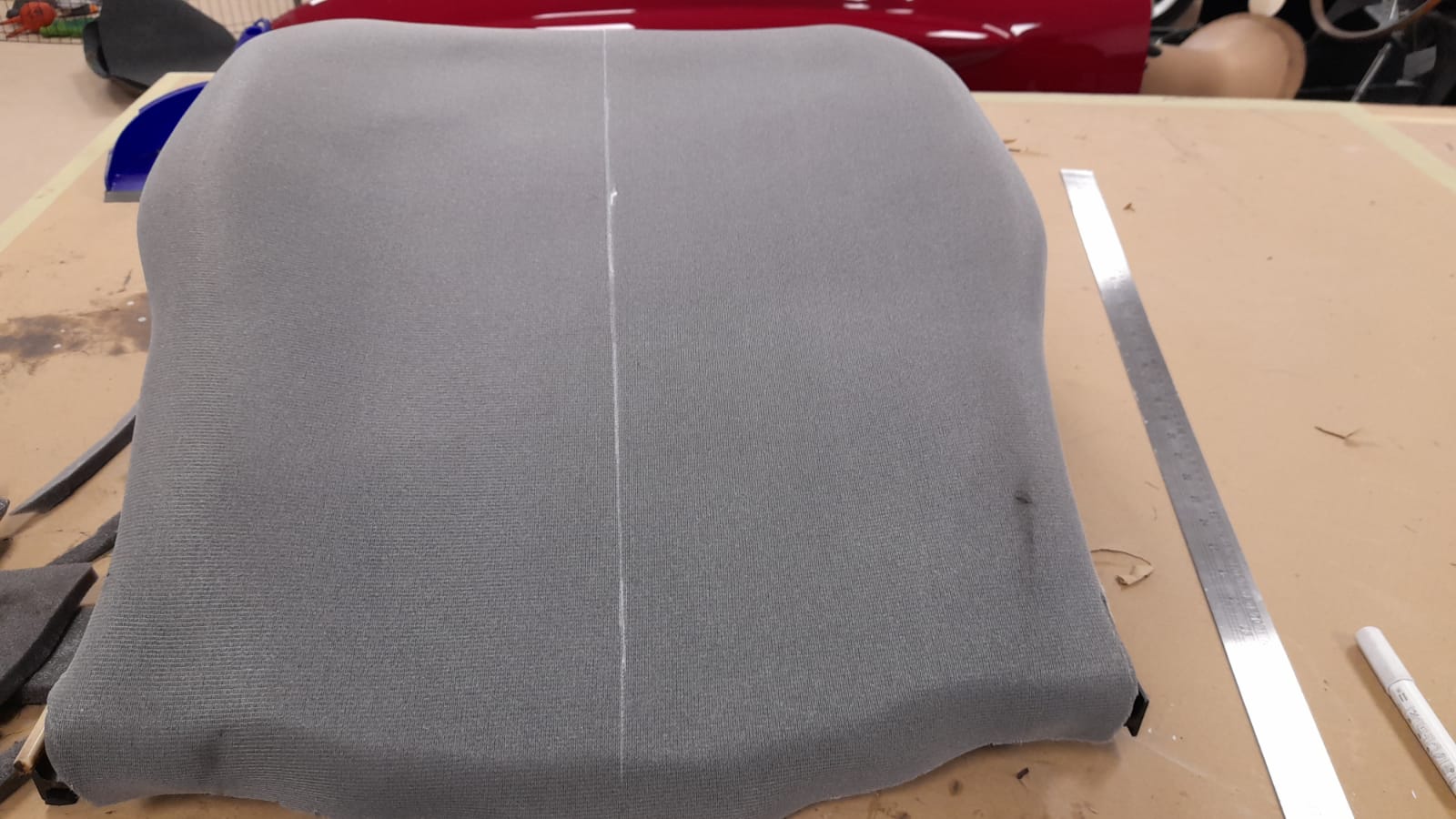 12 02 2021 Mercedes 500SL craigs Lydia making seat 14 1