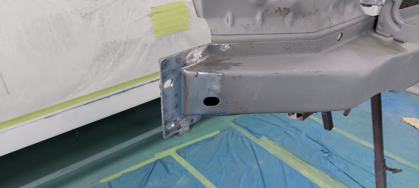 15022021 1991 VW t4 Chris painting bumper 2 1