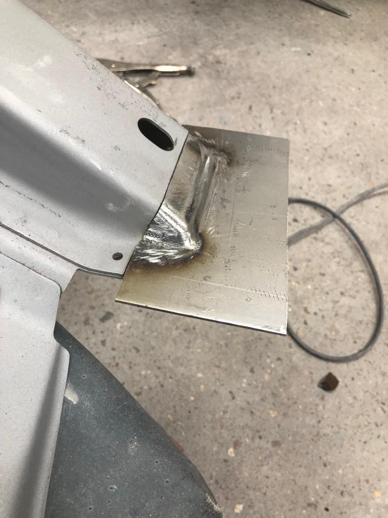 15022021 1991 vw t4 james wheel arch weld and place 8 1