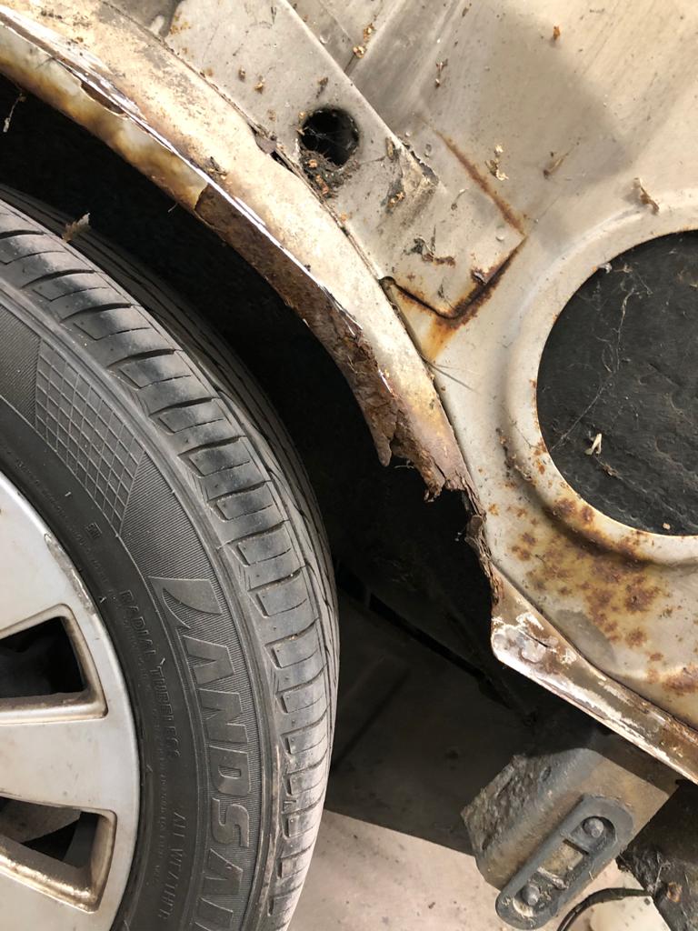 James wheel arch rus on VW T4 2 1