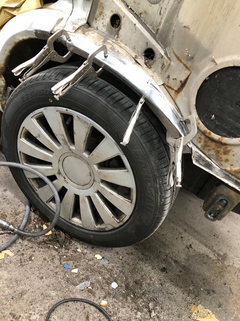 James wheel arch rus on VW T4 9 1