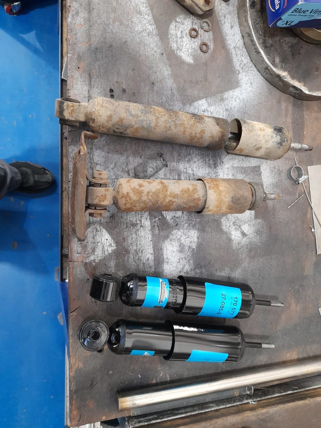 Lada shock absorbers old and new see john 3 1