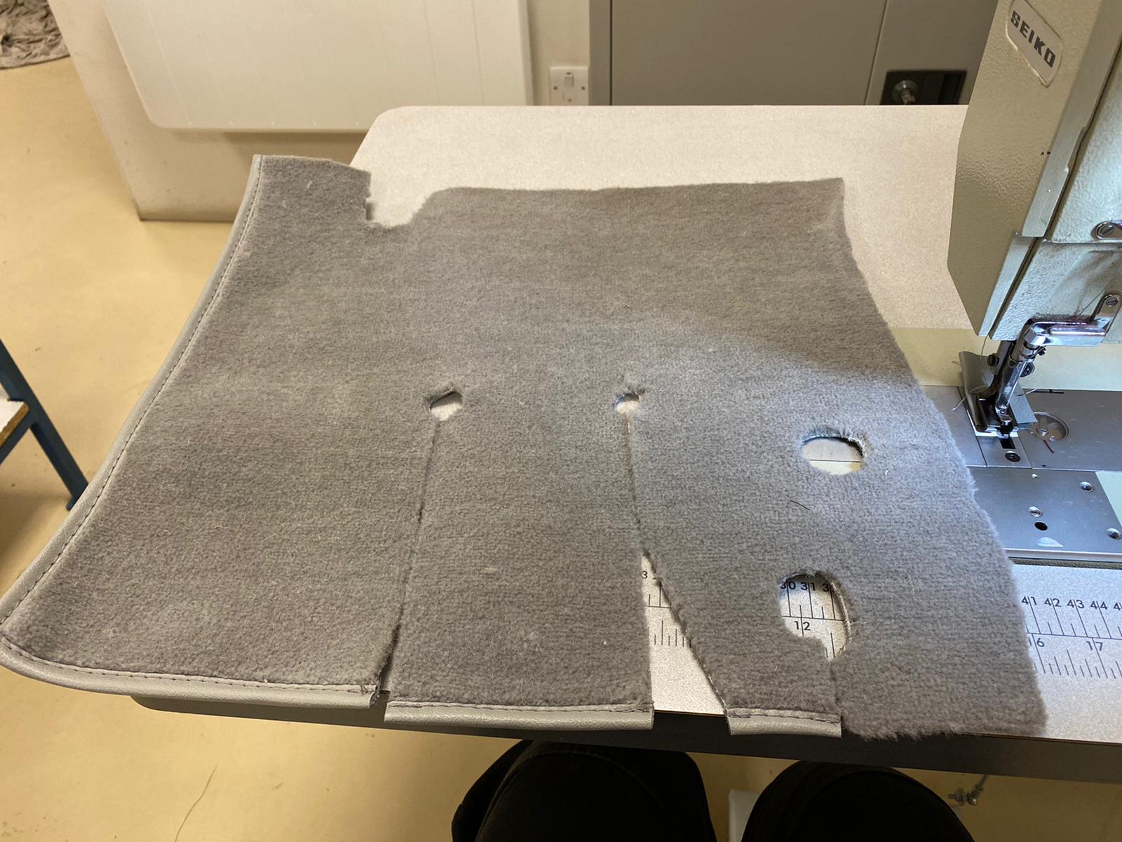jaguar XK150 carpet process 13 1