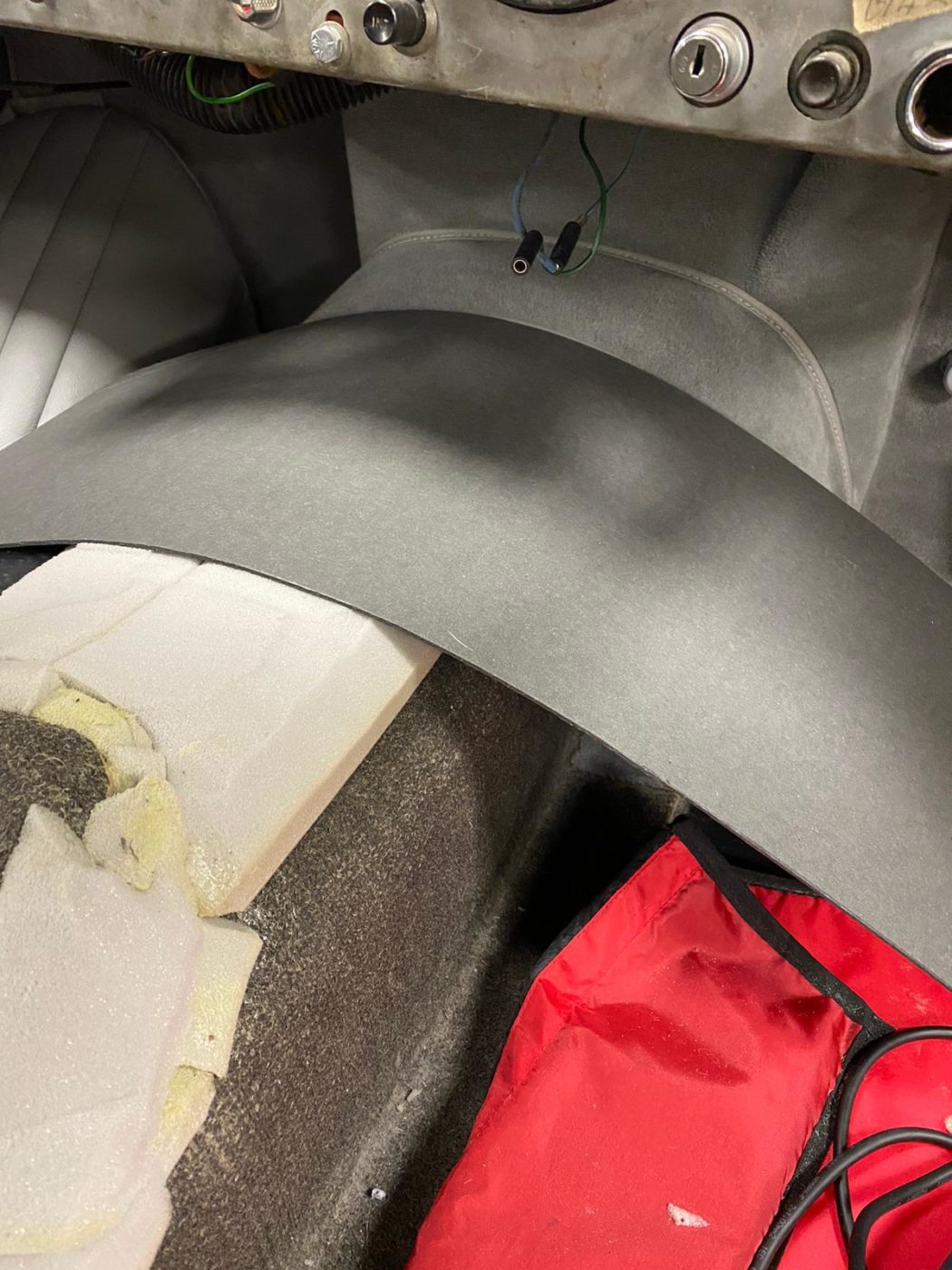 jaguar XK150 carpet process 31 1