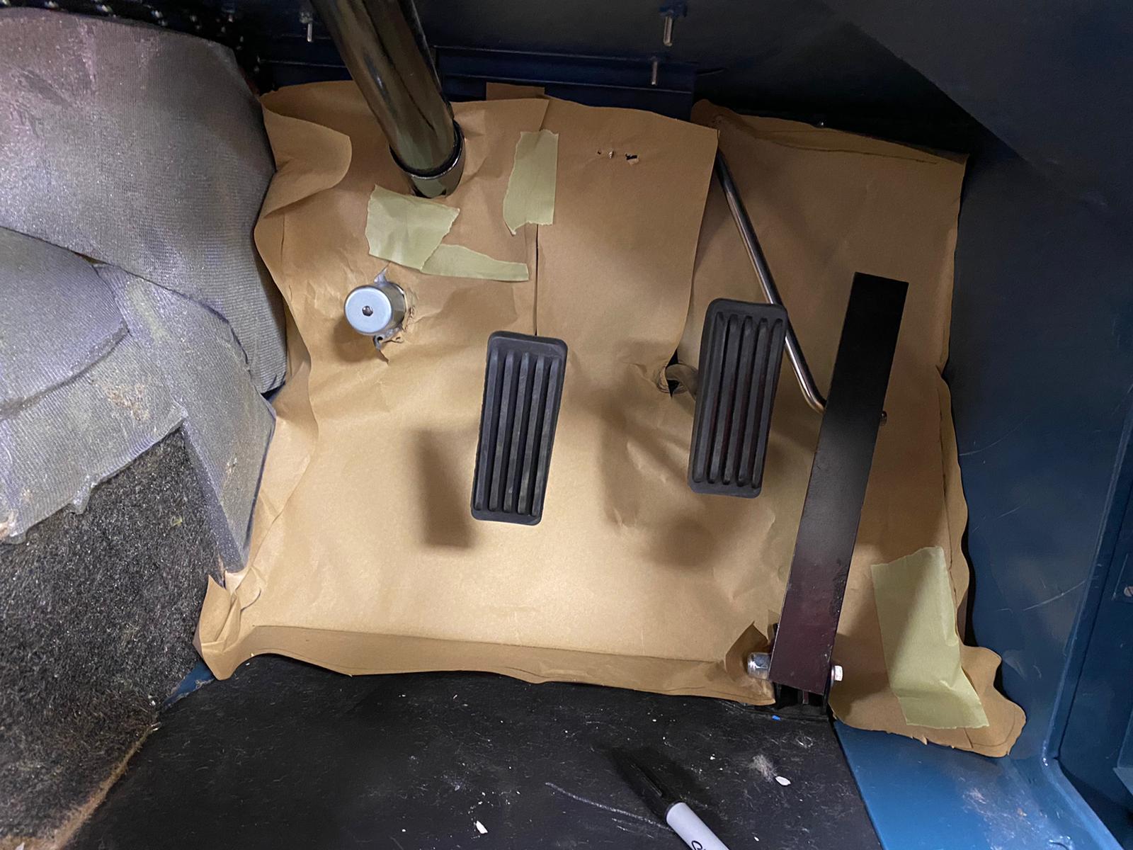jaguar XK150 carpet process 7 1