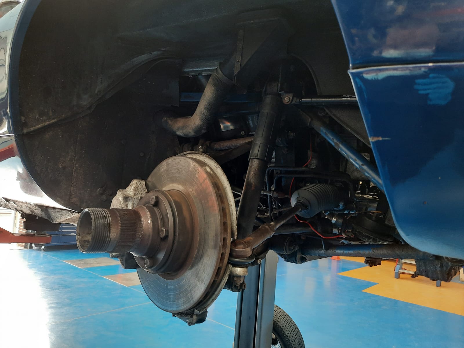 02032021 Blue Etype Steering rack tie rod ends replaced and clutch slave cylinder 4 1