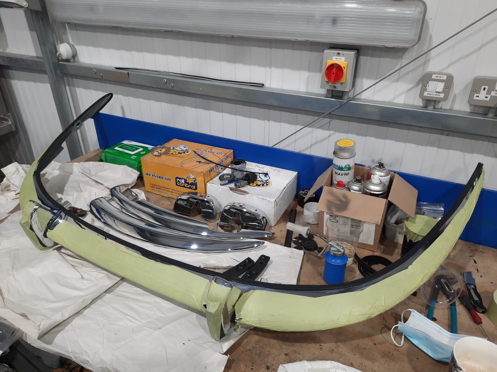 02032021 Blue Etype chrome fitted 2 1
